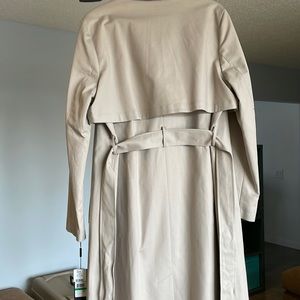 Karl Lagerfeld belted trench coat.